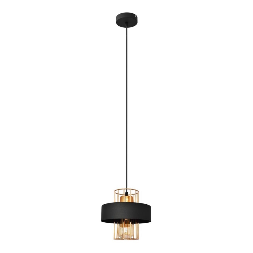 Подвесная люстра VOLTA 1xE27/15W/230V черная/золотая