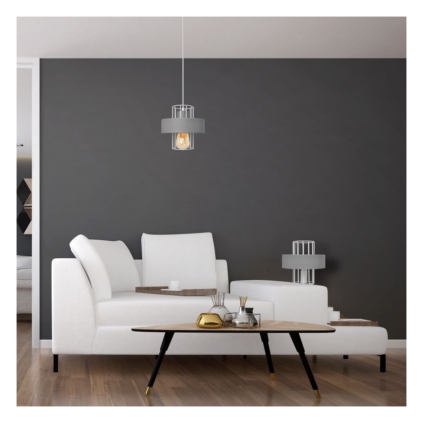 Подвесная люстра VOLTA 1xE27/15W/230V серая