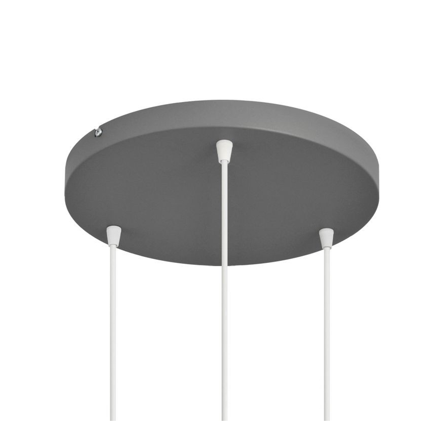 Подвесная люстра VOLTA 3xE27/15W/230V диаметр 42 cm серая