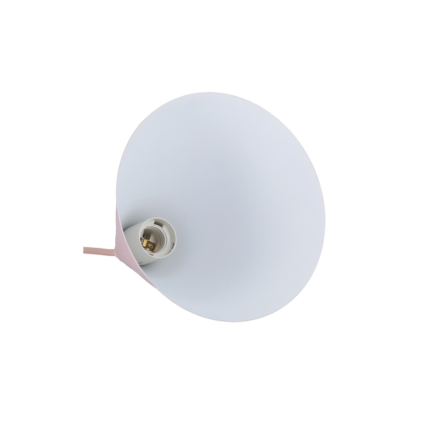 Подвесная люстра VOSS 1xE27/40W/230V розовая/белая
