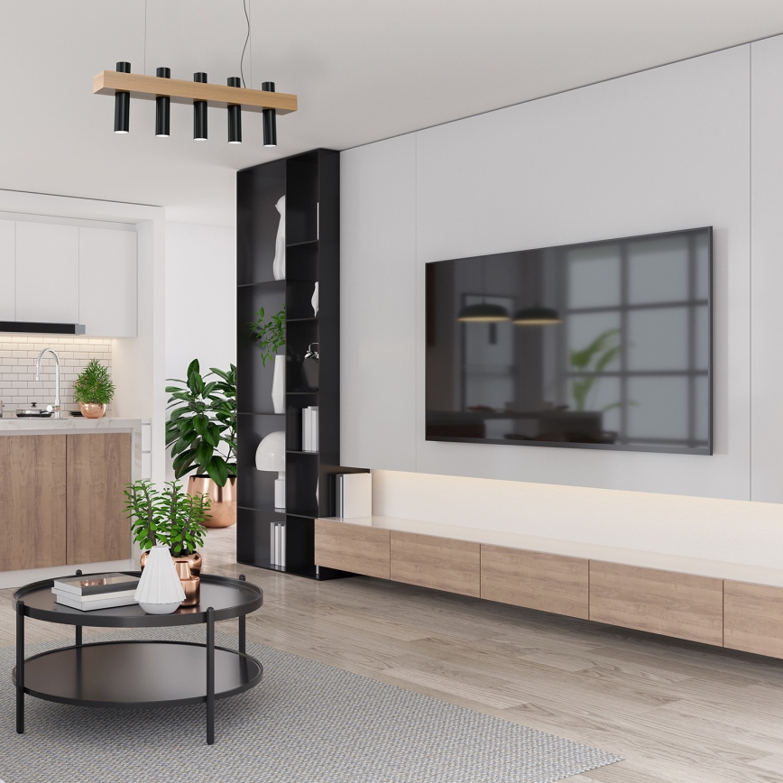 Подвесная люстра WEST 5xGU10/25W/230V черный