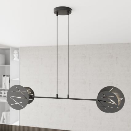 Подвесная люстра XOTIC 2xE27/15W/230V черный