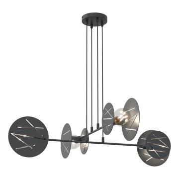 Подвесная люстра XOTIC 4xE27/15W/230V черный
