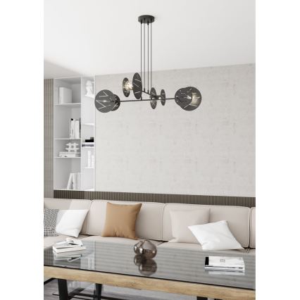 Подвесная люстра XOTIC 4xE27/15W/230V черный