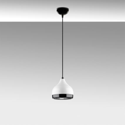 Подвесная люстра YILDO 1xE27/40W/230V белый/черный