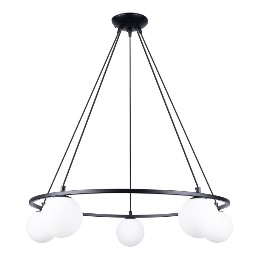 Подвесная люстра YOLI 5xG9/8W/230V черный