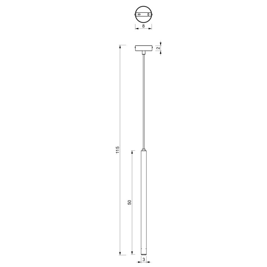 Подвесная люстра YORU 1xG9/8W/230V 50 cm латунь