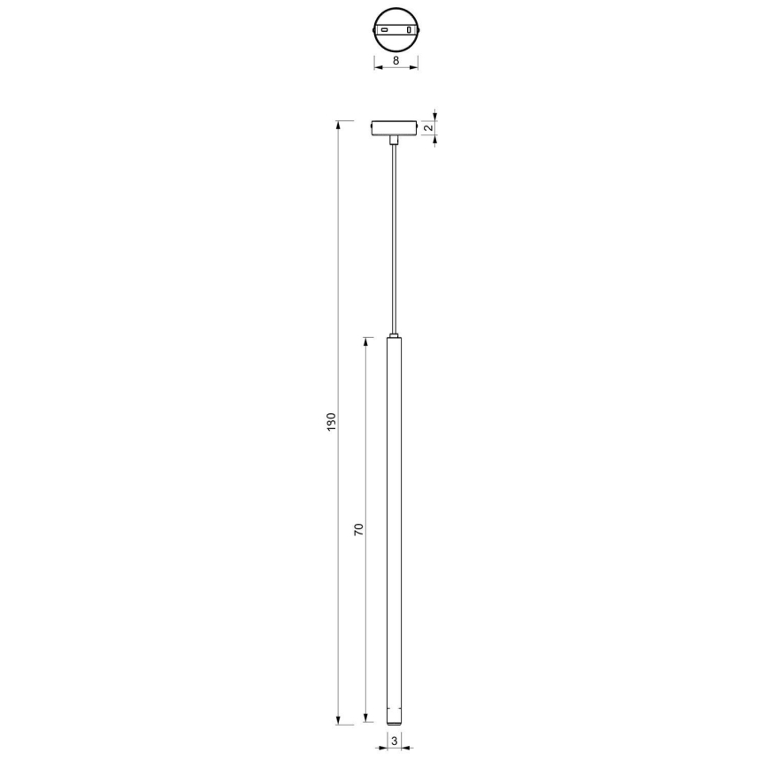 Подвесная люстра YORU 1xG9/8W/230V 70 cm латунь