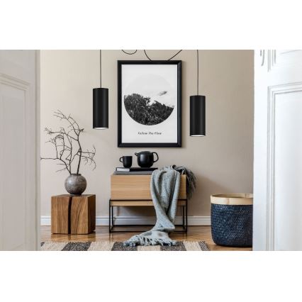Подвесная люстра ZIK 2xE27/40W/230V паук черный