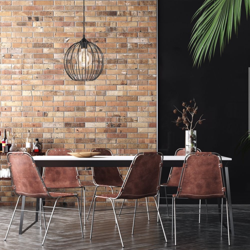 Подвесная люстра ZOYA 1xE27/60W/230V черная