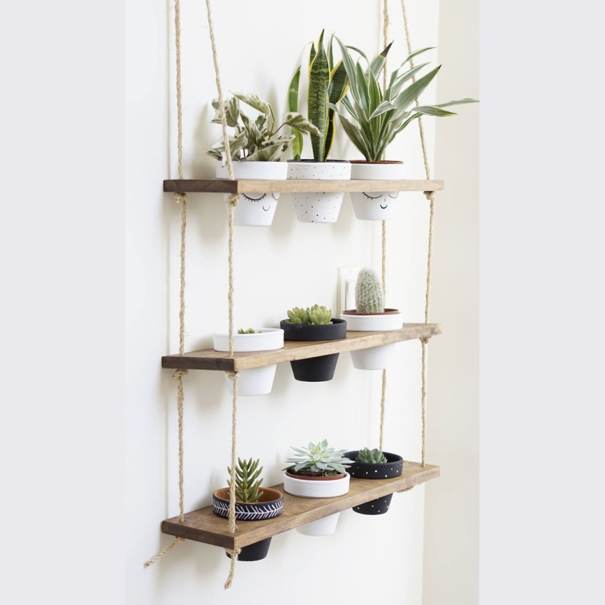 Подвесная полка для цветочных горшков 60 см ель