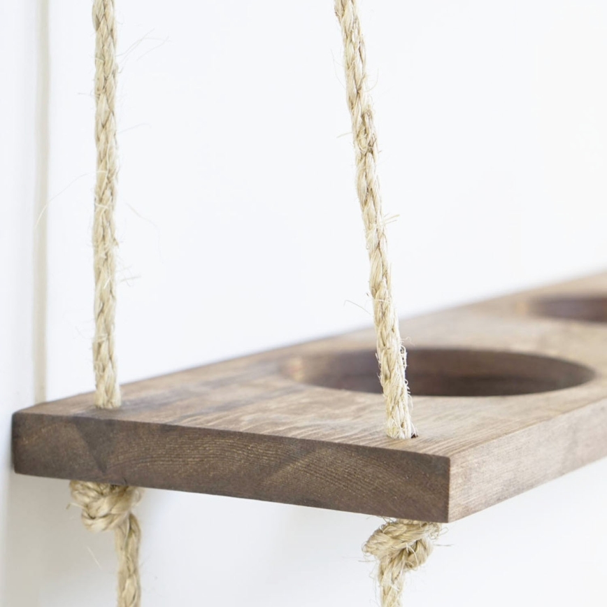 Подвесная полка для цветочных горшков 60 см ель