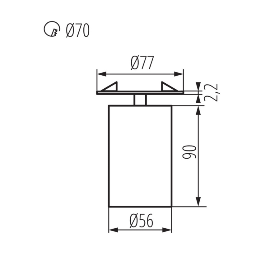 Подвесной потолочный светильник CHIRO 1xGU10/35W/230V черный