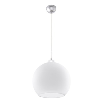 Подвесной светильник BALL на шнуре, 1xE27/15W/230V, диаметр 30 см, белый