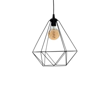 Подвесной светильник BASKET 1xE27/60W/230V черный