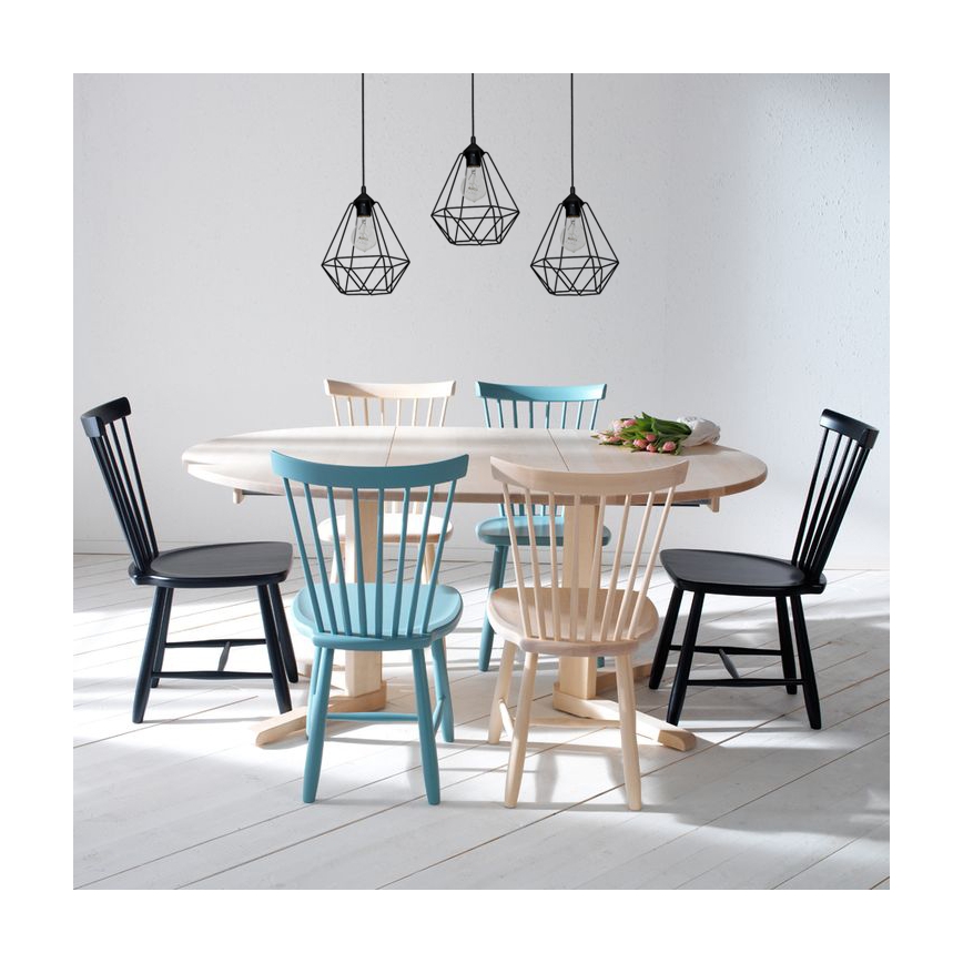 Подвесной светильник BASKET 3xE27/60W/230V черный