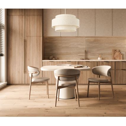 Подвесной светильник BOHO на шнуре 1xE27/60W/230V, диаметр 40 см, белый