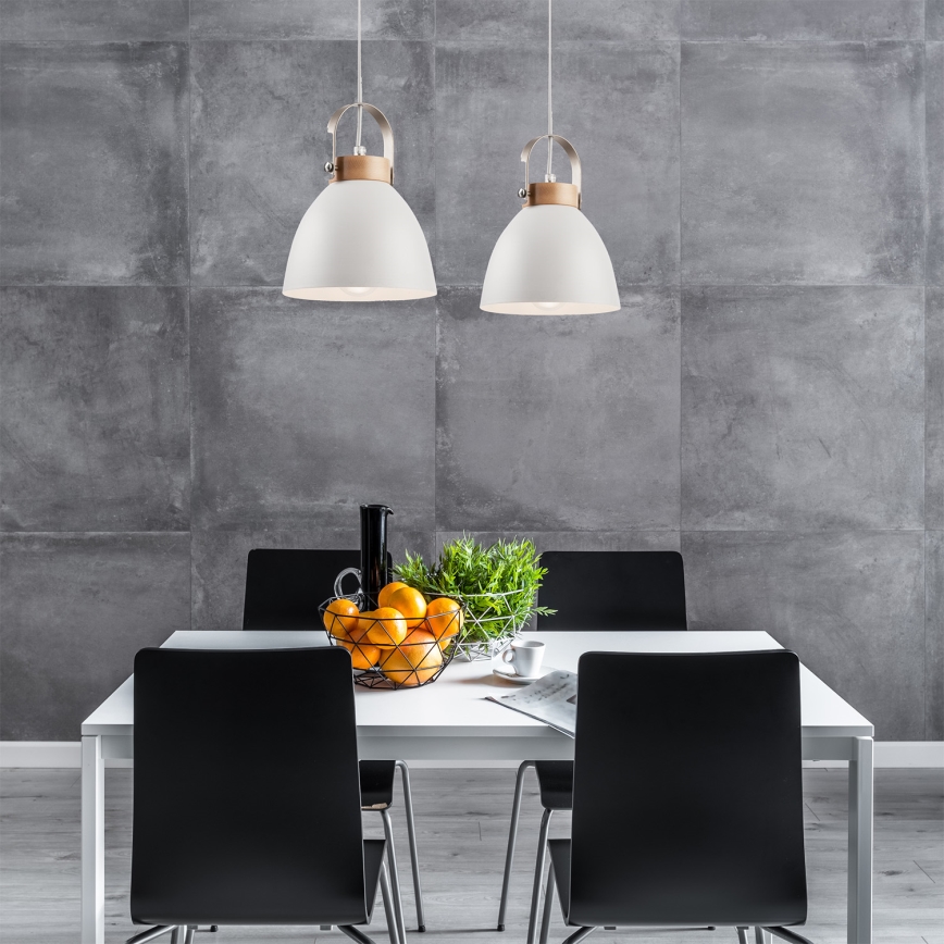 Подвесной светильник на тросе DANIELLE 2xE27/60W/230V бук