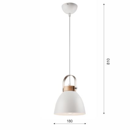 Подвесной светильник на тросе DANIELLE 1xE27/60W/230V бук
