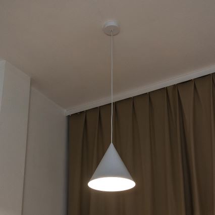 Подвесной светильник ETNA II на шнуре, 1xE27/15W/230V, диаметр 25 см, белый