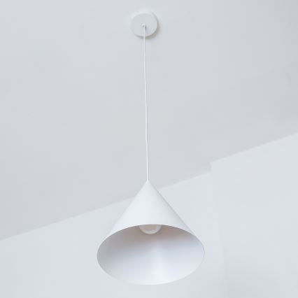 Подвесной светильник ETNA II на шнуре, 1xE27/15W/230V, диаметр 25 см, белый
