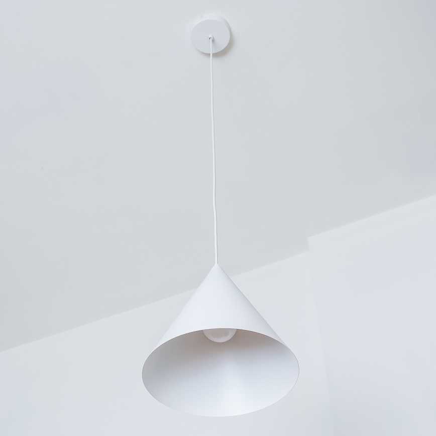 Подвесной светильник ETNA II на шнуре, 1xE27/15W/230V, диаметр 25 см, белый