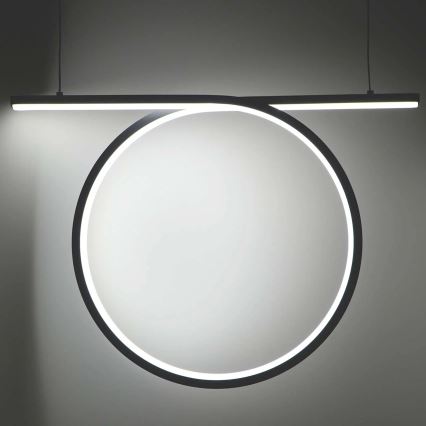 Подвесной светильник LED на тросе ODETTA LED/30 Вт/230 В 4000 К чёрный