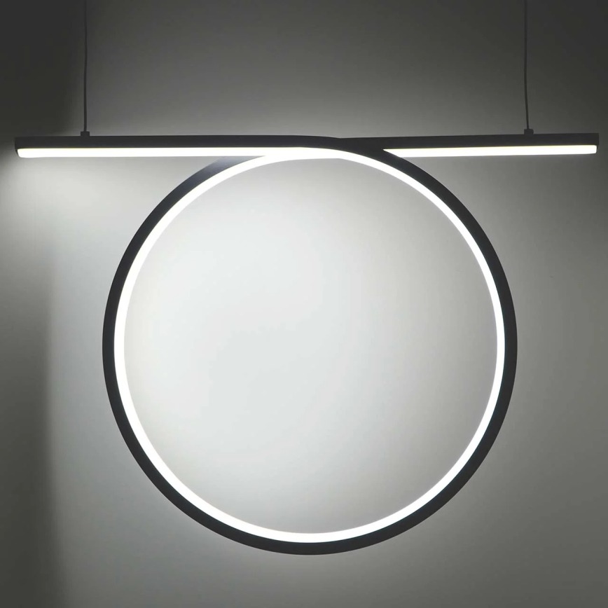 Подвесной светильник LED на тросе ODETTA LED/30 Вт/230 В 4000 К чёрный