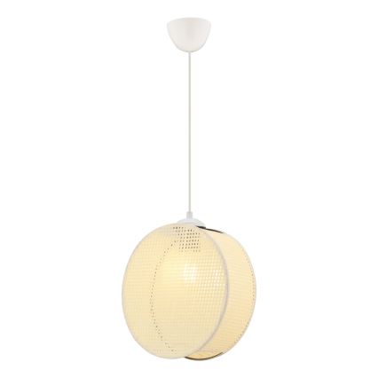Подвесной светильник на шнуре DRUM 1xE27/60W/230V кремовый