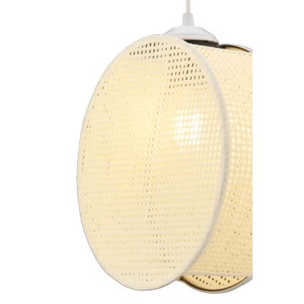 Подвесной светильник на шнуре DRUM 1xE27/60W/230V кремовый