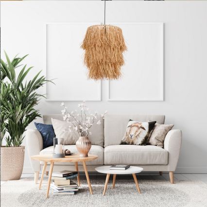 Подвесной светильник на шнуре TASSEL 1xE27/40W/230V рафия