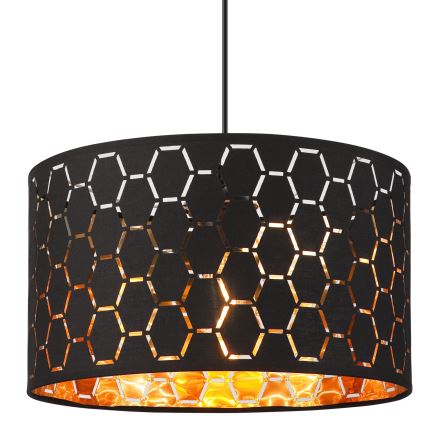 Подвесной светильник на шнуре ULLE 1xE27/15W/230V черный