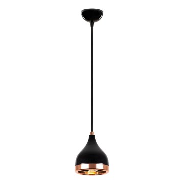 Подвесной светильник на шнуре YILDO 1xE27/40W/230V черный/медный