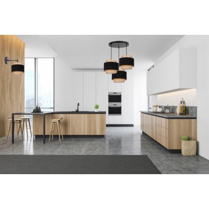 Подвесной светильник на тросе 3xE27/60W/230V бежевый