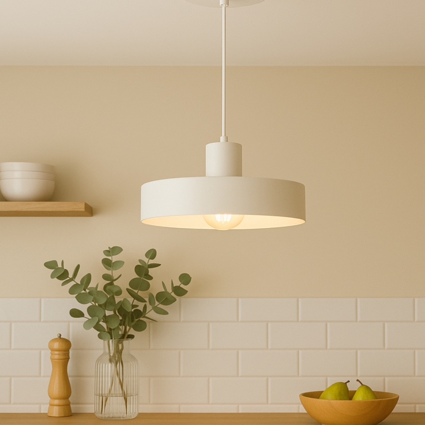 Подвесной светильник на тросе ARCANE 1xE27/60W/230V белый