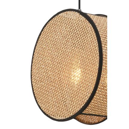 Подвесной светильник на тросе BIG DRUM 1xE27/60W/230V коричневый/чёрный