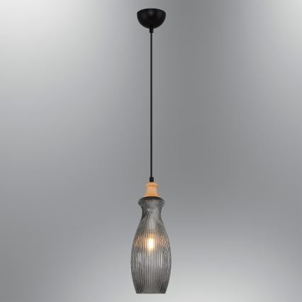 Подвесной светильник на тросе BOTTLE 1xE14/4W/230V дымчатый