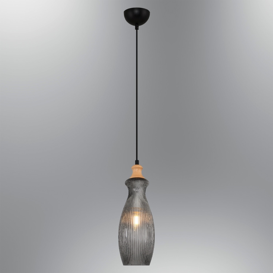 Подвесной светильник на тросе BOTTLE 1xE14/4W/230V дымчатый