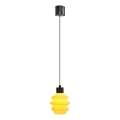 Подвесной светильник на тросе CACTUS LED/3W/230V 3000K черный/желтый
