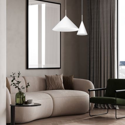 Подвесной светильник на тросе CAPITAL 1xGX53/15W/230V, диаметр 17 см, белый