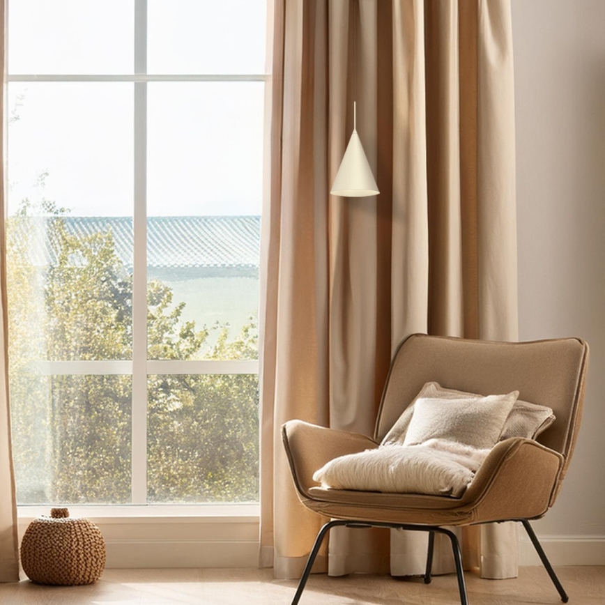 Подвесной светильник на тросе CAPITAL 1xGX53/15W/230V, диаметр 17 см, кремовый