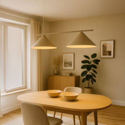 Подвесной светильник на тросе CAPITAL, 2xGX53/15W/230V, цвет тауп