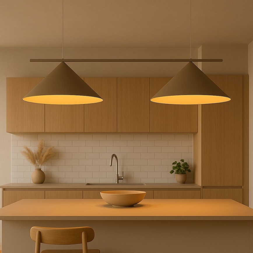 Подвесной светильник на тросе CAPITAL, 2xGX53/15W/230V, цвет тауп