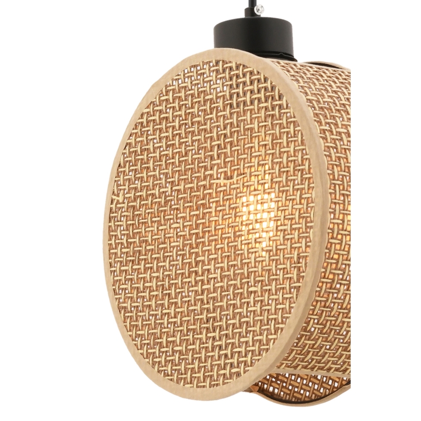 Подвесной светильник на тросе DRUM 1xE27/60W/230V коричневый