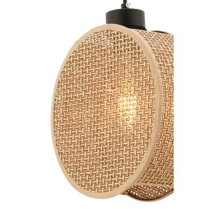 Подвесной светильник на тросе DRUM 1xE27/60W/230V коричневый