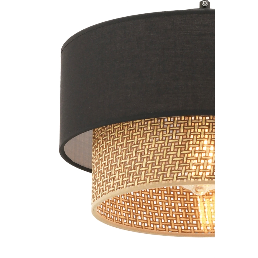 Подвесной светильник на тросе ECHO 1xE27/60W/230V черный/коричневый