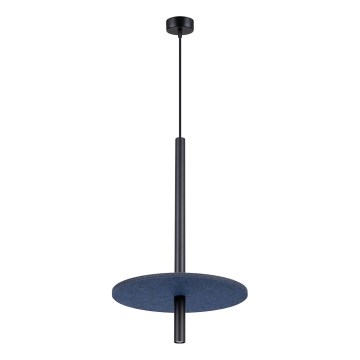 Подвесной светильник на тросе FELTRO 1xG9/8W/230V черный/синий