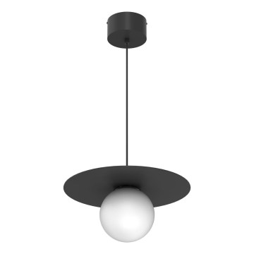 Подвесной светильник на тросе FLAT 1xE27/15W/230V черный