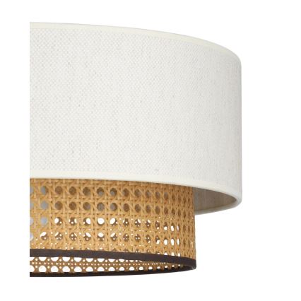 Подвесной светильник на тросе NATIA 1xE27/60W/230V белый/коричневый