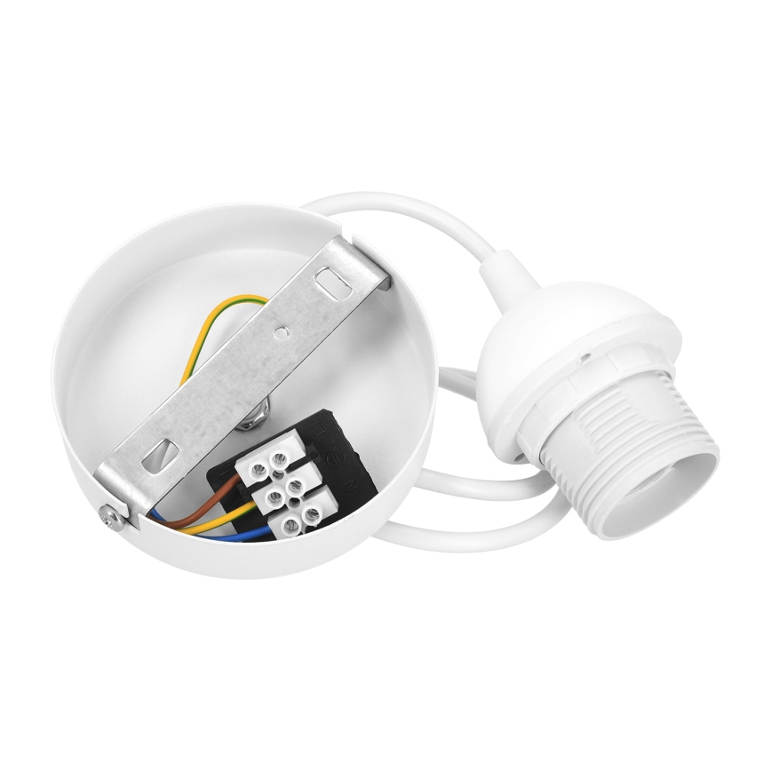 Подвесной светильник на тросе NATIA 1xE27/60W/230V диам. 45 см белый/коричневый